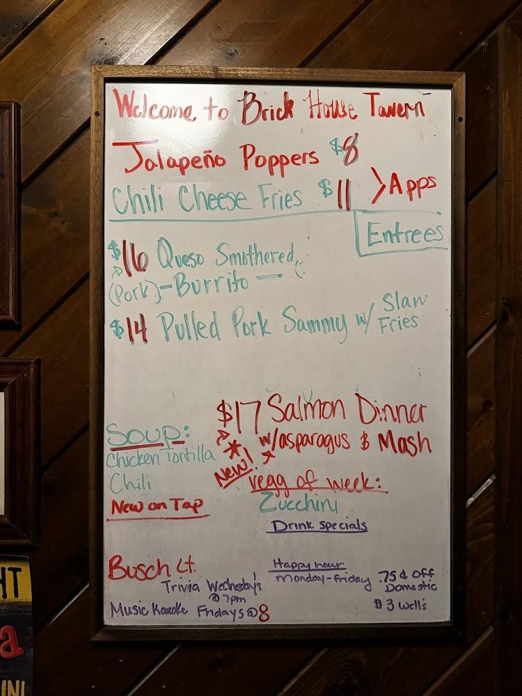 Brick House Tavern Menu image 3